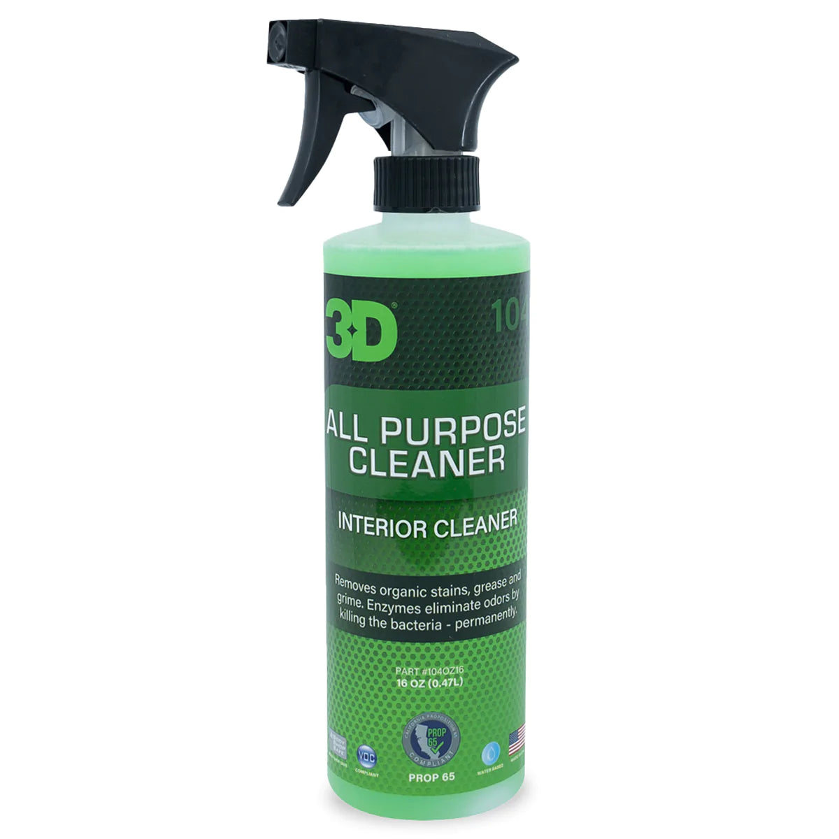 Jet Renu Green All Purpose Cleaner - 32oz Lemon Scent APC For Car Detailing & Home