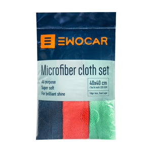 Microfibre Cloth 320GSM (3 Pack) - Ewocar